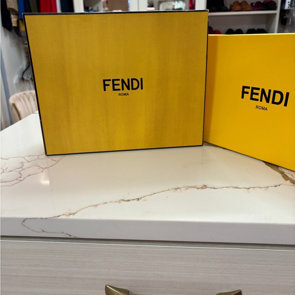 Fendi Bright Yellow Storage Boxes